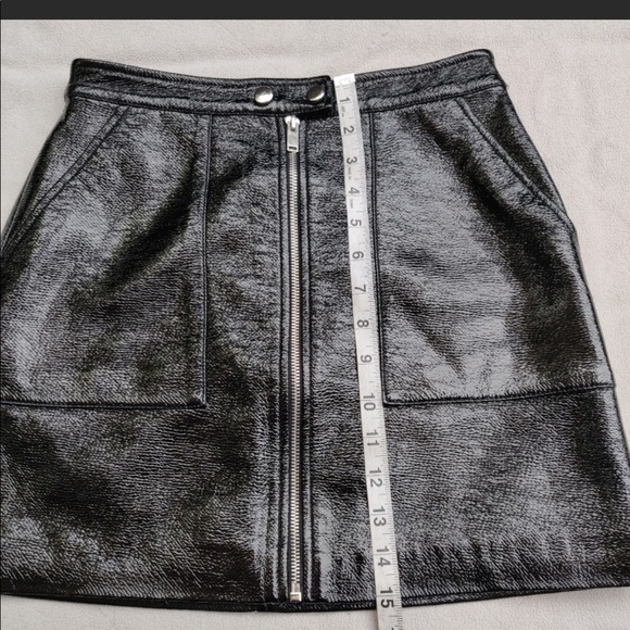 Mango Patent Leather Skirt - Picture 4 of 5